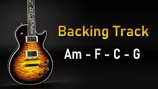 Rock Pop BACKING TRACK A Minor  Am F C G  70 BPM  Guitar Backing Track [upl. by Penelope197]