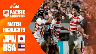 A TryScoring Thriller  Japan v USA  Match Highlights  Asahi Super Dry Pacific Nations Cup [upl. by Mun]