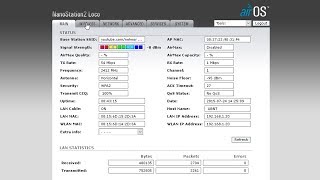 UBNT Nanostation 2 Loco Configuration [upl. by Eenad551]