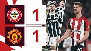 Ajer  Mount score in CHAOTIC finish  Brentford 1 Manchester United 1  Premier League Highlights [upl. by Colpin]