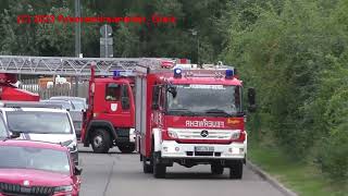 VRW  HLF 10  DLK 1812  TLF 1624  SW 2000TR  LKWDekonP FF Weida [upl. by Ylla750]