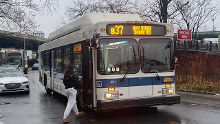 B37 bus announcements to Bay RidgeShore Rd Weekday Vianova screen [upl. by Lathrope]