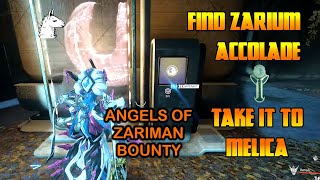 Lets Play Warframe  Find Zarium Accolade and Take It To Melica AOZ Exterminate Bounty [upl. by Omrelliug217]