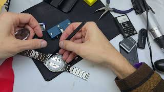 ⏱️ How to Replace the Battery in Casio EFR556 Watch ⏱️ and disassembly it [upl. by Thom]