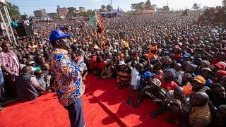 LIVE Raila Odingas massive rally in Suba South Homa Bay [upl. by Simona]