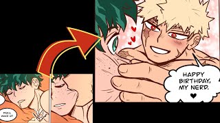 bakudeku  late Happy birthday Izuku english comic Dub [upl. by Akisej519]