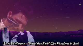 Savio De Martino  Potevi fare di piu ft Arisa 2021 quotPianoforte amp Voce Livequot [upl. by Gypsie]