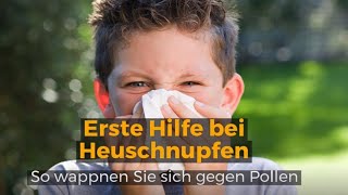 Hilfe bei Heuschnupfen  so wappnen Sie sich gegen Pollen [upl. by Annotahs]