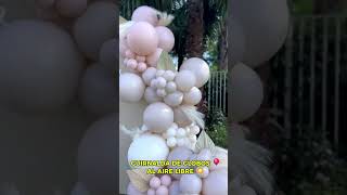 Guirnalda de Globos al aire libre 🎈☀️🥳😁🤗globos fiesta decoracionconglobos sempertex emprende [upl. by Enelrahc]