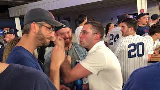 Yankees Red Sox fans fight in Yankee Stadium [upl. by Relyks800]