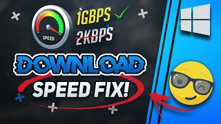 Fix Windows 10 Slow Download Speed 2024 Tutorial [upl. by Yrocej]