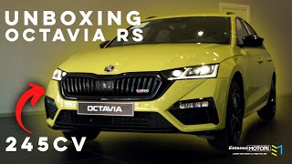 UNBOXING  SKODA OCTAVIA RS 2022  245cv [upl. by Ilrebmik]