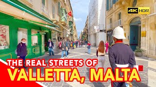 THE REAL STREETS OF VALLETTA MALTA [upl. by Susejedairam]