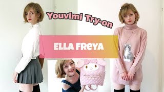 Cute clothes try on Youvimi Store review  Ella Freya [upl. by Roon]