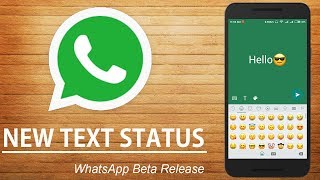 WhatsApp New Text Status Feature  Android Member [upl. by Atinuaj]