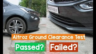 Real life Ground Clearance Test of Altroz [upl. by Nosmirc313]