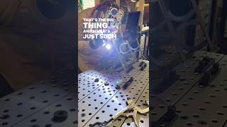 Welding up a saddle stand on my ​⁠stronghandtools fixture table [upl. by Daisy795]