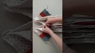 Making a large macrame bag DIY tutorial [upl. by Fiorenze]