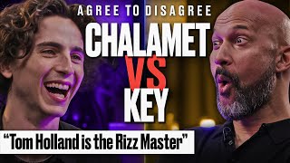 Timothée Chalamet amp KeeganMichael Key Argue Over The Internets Biggest Debates  Agree to Disagree [upl. by Ognimod]