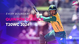 Every Quinton de Kock boundary at T20WC 2024 [upl. by Valerie]