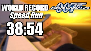 007 Agent Under Fire Any Speed Run in 3854 World Record [upl. by Werdma136]