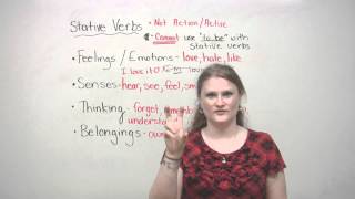 English Grammar  Stative Verbs [upl. by Hearsh]