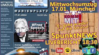 SpunktLIVE München 17012024 Mittwochsumzug MSA MUC1701 [upl. by Aynat87]