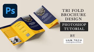 Easy Brochure Design in Photoshop – StepbyStep Tutorial [upl. by Mortie941]