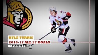 Kyle Turris 7 ● ALL 27 Goals 201617 Season  4 Playoff Goals HD [upl. by Enitsrik]