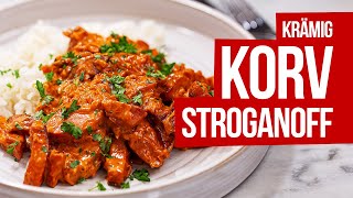 Korv STROGANOFF  riktigt krämig [upl. by Enelrae]