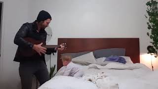 Dream Lover cover quotDad sings to daughter with ukulelequot original upload [upl. by Nerin]