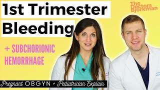 1st Trimester Bleeding and Subchorionic Hematoma SCH Pregnant OBGYN and Pediatrician Explain [upl. by Markland933]