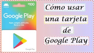 Como usar una tarjeta de Google Play paso a paso [upl. by Eirellam]