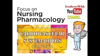 PHARMA Drugs Affecting the Cardiovascular System Part 2 of 4 [upl. by Solrac]