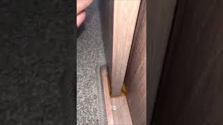 Bailey caravan bathroom sliding door fix  popped or broken slider [upl. by Enimrej]