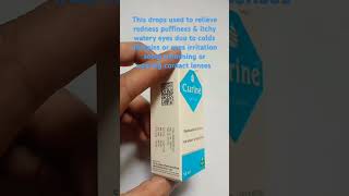 Curine eye drops uses shortvideo trending eyecare [upl. by Etteloiv]