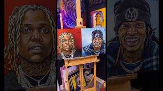 Painting portraits of Lil Durk amp King Von SUBSCRIBE howtopaint arttips artreels howto art [upl. by Briggs841]