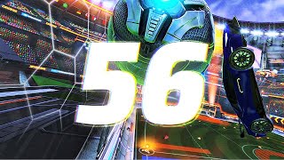 ROCKET LEAGUE INSANITY 56  BEST GOALS LAMBORGHINI FREESTYLES NO CAM CEILING SHUFFLES [upl. by Jenette]