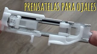 Como usar el prénsatelas para ojales [upl. by Eseekram]