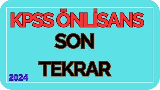 KPSS 2024 Önlisans Tarih Son Tekrar  Tüm Konular  Ali Gürbüz kpss kpss2024 [upl. by Towill]