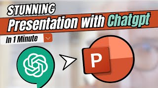 Make STUNNING Powerpoint Presentation with 🤖ChatGPT In 1 Minute [upl. by Hieronymus444]