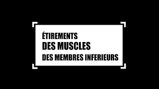 étirements des muscles du membre inférieur [upl. by Ziwot]