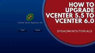 vSphere 6  VMware vCenter Server Appliance 55 upgrade to VCSA 60 [upl. by Irrok]