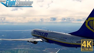 4K Flight Simulator 2023  ULTRA GRAPHICS  737800  Landing at Szczecin [upl. by Irreg]