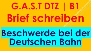 GAST DTZ B1 Briefe schreiben Prüfung B1 Neu 2024 [upl. by Jahn]