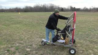 flying my home made paramotor trike on airfield [upl. by Hekking997]