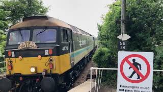 47810 and 47712 arriving into St Erth with the Statesman back to Wolverhampton 290624 [upl. by Georg987]