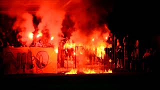 KSZO Ostrowiec Fans burn scarves of Korona Kielce 20092024 [upl. by Caprice]