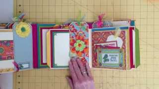 Bohemian Bazaar Gatefold Album with New File Folder Pages [upl. by Nilsoj]