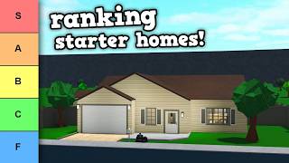 Ranking Every Bloxburg Starter House [upl. by Yrol]